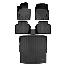 SMARTLINER All Weather Custom Fit Floor Mats 2 Rows and Cargo Liner Set Black Compatible With 2023 Mazda CX-50 (SA0622/B0622/D0622)