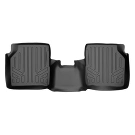 SMARTLINER Floor Mats 2nd Row Liner Black Compatible With 2017-2021 Compass with 1st Row Dual Driver Side Floor Hooks (SB0331)