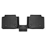 SMARTLINER All Weather Custom Fit Black 2nd Row Floor Mat Liner Set Compatible With 2021-2023 Jeep Grand Cherokee L with 2nd Row Bucket Seats With Center Console (SB0569)