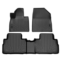 Load image into Gallery viewer, SMARTLINER All Weather Custom Fit Black 2 Row Floor Mat Liner Set Compatible With 2020-2023 Kia Telluride with 2nd Row Bench or Bucket Seats With Center Console (SA0417/B0417)