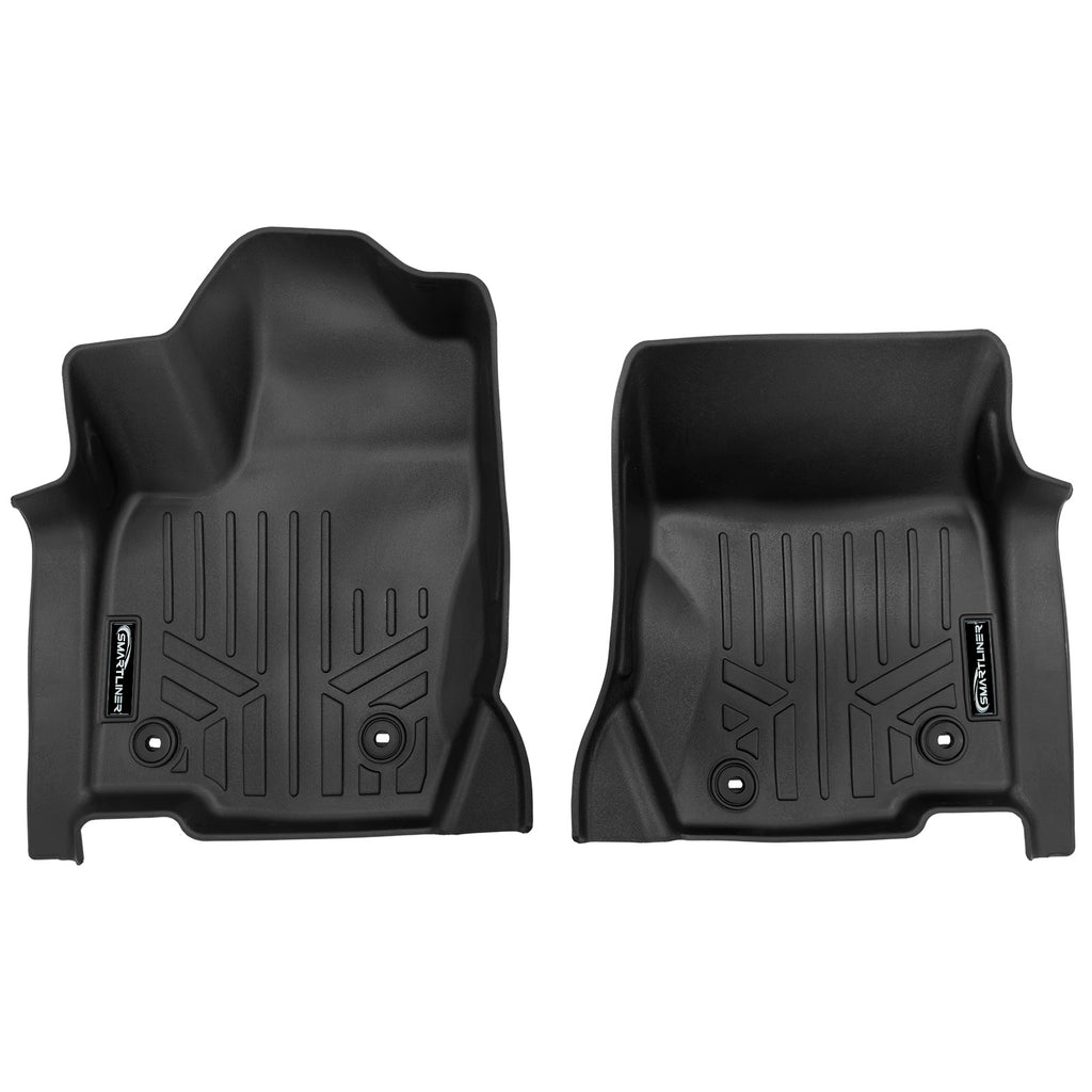 SMARTLINER Custom Fit All Weather Protection Black 1st Row Liners Compatible With 2024-2025 Toyota Land Cruiser (SA0750-N)