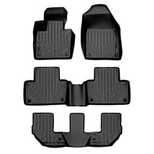 Load image into Gallery viewer, SMARTLINER Custom Fit Floor Mats 3 Row Liner Set Black Compatible With 2016-2023 Volvo XC90 - No Plug-in Hybrid Models (SA0223/B0223/C0223)