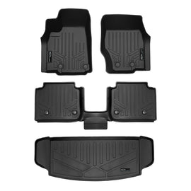 SMARTLINER Custom Fit 2 Rows & Cargo Liner Behind the 3rd Row Set Compatible With 2021-2023 Jeep Grand Cherokee L (SA0674/B0569/E0569)