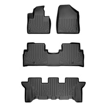 Load image into Gallery viewer, SMARTLINER Custom Fit Floor Mats 3 Row Liner Set Black Compatible With 2016-2020 Kia Sorento 7 Passenger Model Only (SA0191/B0191/C0191)