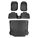 SMARTLINER Custom Fit Floor Mats and Cargo Liner Set Black Compatible With 2011-2013 Jeep Wrangler Unlimited 4-Door (SA0139/B0073/D0139)