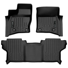 Load image into Gallery viewer, SMARTLINER All Weather Custom Fit 2 Row Floor Mat Liner Set Compatible With 2020-2023 Range Rover Defender 90 (SA0564/B0626)