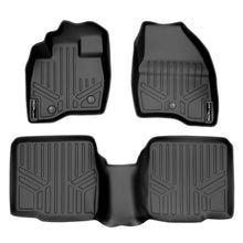 Load image into Gallery viewer, SMARTLINER Custom Fit Floor Mats 2 Row Liner Set Black Compatible With 2011-2014 Ford Explorer without 2nd Row Center Console (SA0082/B0082)