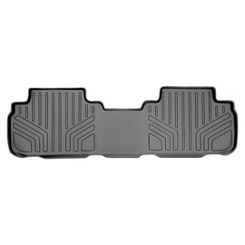 SMARTLINER Custom Fit Floor Mats 2nd Row Liner Grey Compatible With 2008-2013 Toyota Highlander (SB2037)