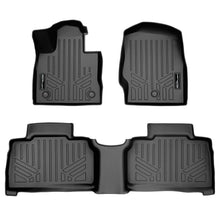 Load image into Gallery viewer, SMARTLINER All Weather Custom Fit Floor Mats 2 Row Liner Set Black Compatible With 2020-2023 Ford Explorer Fits 6 and 7 Passenger Models (SA0423/B0423)