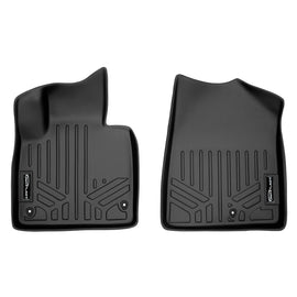 SMARTLINER Custom Fit Floor Mats 1st Row Liner Set Black Compatible With 2013-2018 Hyundai Santa Fe - All Models / 2019 Santa Fe XL (SA0114)