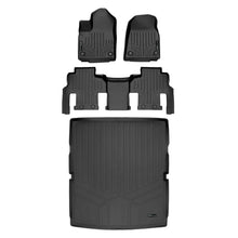 Load image into Gallery viewer, SMARTLINER All Weather Custom Fit Black 2 Row &amp; Cargo Liner Behind the 2nd Row Floor Mat Liner Set Compatible With 2022-2023 Jeep Wagoneer (SA0573/B0577/D0573)