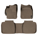 SMARTLINER Custom Fit Floor Mats 2 Row Liner Set Tan Compatible With 2012-2015 Toyota Camry - All Models (SA1102/B1102)