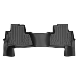 SMARTLINER Custom Fit Floor Mats 2nd Row Liner Black Compatible With 2015 Chevy Tahoe / GMC Yukon with 2nd Row Bench Seats Only (SB0445)