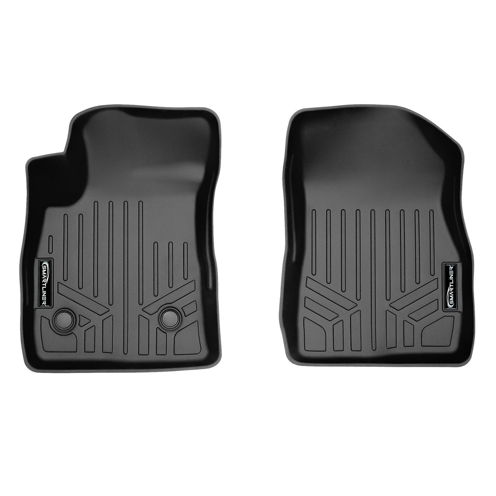 SMARTLINER All Weather Custom Fit Floor Mats 1st Row Liner Set Black Compatible With 2020-2025 Buick Encore GX/ 2021-2025 Chevrolet Trailblazer (SA0511)
