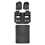 SMARTLINER Custom Fit Floor Mats 3 Rows and Cargo Liner Behind 2nd Row Set Black Compatible With 2015-2020 Chevy Suburban / GMC Yukon XL (SA0136/B0159/D0159)