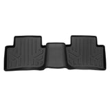 SMARTLINER Custom Fit All Weather 2nd Row Black Floor Mat Liners Compatible With 2022-2023 Toyota Corolla Cross (SB0732)