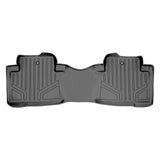 SMARTLINER Custom Fit Floor Mats 2nd Row Liner Grey Compatible With 2009-2015 Honda Pilot (SB2036)