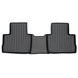 SMARTLINER Custom Fit Floor Mats 2nd Row Liner Black Compatible With 2019-2023 Toyota RAV4 - No Hybrid Models (SB0418)