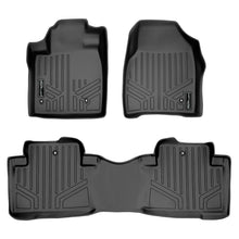 Load image into Gallery viewer, SMARTLINER Custom Fit Floor Mats 2 Row Liner Set Black Compatible With 2009-2015 Honda Pilot (SA0036/B0036)