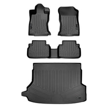Load image into Gallery viewer, SMARTLINER Custom Fit All Weather 2 Row Floor Mats &amp; Cargo Liner Set Black Compatible With 2019-2022 Subaru Forester (SA0452/B0452/D0452)