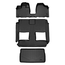Load image into Gallery viewer, SMARTLINER Floor Mats 3 Rows and Cargo Liner Behind 3rd Row Set Black Compatible With 2008-2020 Caravan / Town &amp; Country (SA0213/B0046/D0046)
