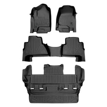 Load image into Gallery viewer, SMARTLINER Custom Fit Floor Mats 3 Row Liner Set Black Compatible With 2015-2020 Cadillac Escalade (SA0136/B0163/C0153)