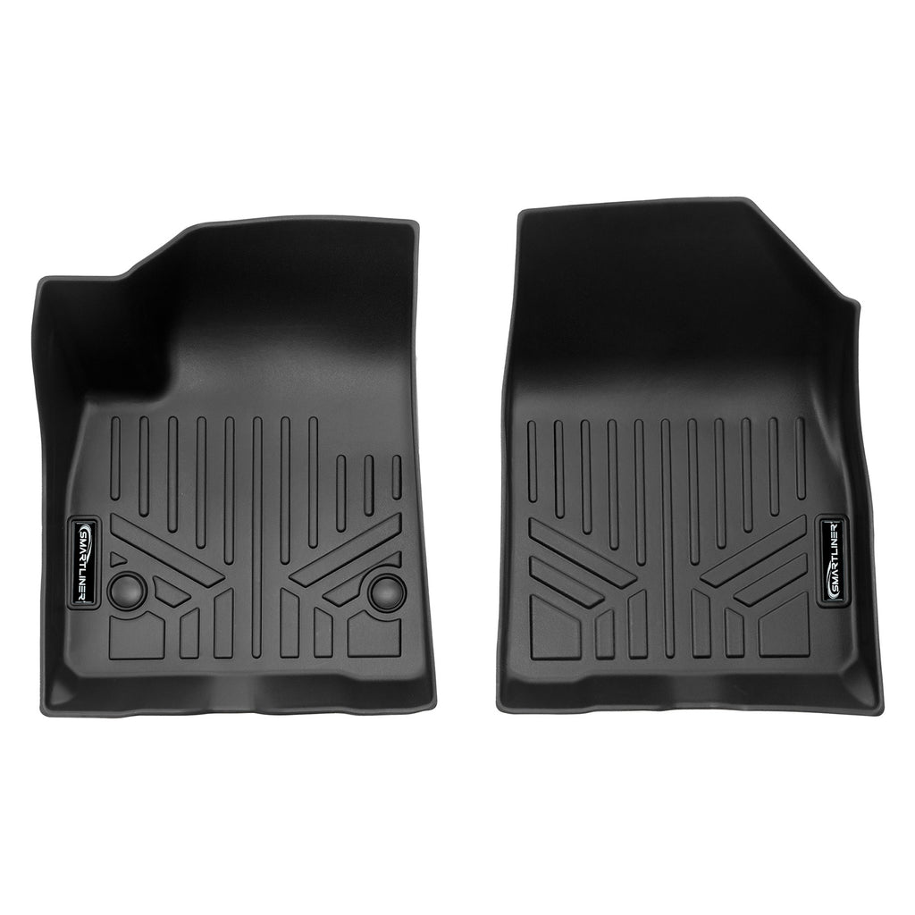 SMARTLINER Floor Mats 3 Rows and Cargo Liner Behind 3rd Row Set Black Compatible With 2020-2025 Cadillac XT6 with 2nd Row Bucket Seats (SA0230-R/B0230-R/E0230-R)