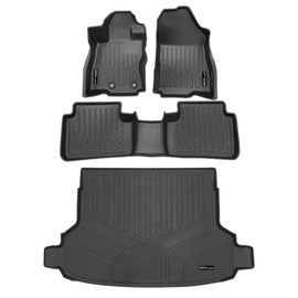 SMARTLINER Custom Fit All Weather Protection Black 2 Row Floor Liners & Cargo Liner behind the 2nd Row Seats Compatible With 2025-2026 Subaru Forester (SA0759/B0759/D0759)