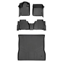 Load image into Gallery viewer, SMARTLINER Custom Fit Floor Mats and Cargo Liner Set Black Compatible With 2012-2022 Toyota Sequoia with 2nd Row Bench Seat (SA0108/B0272/D0272)
