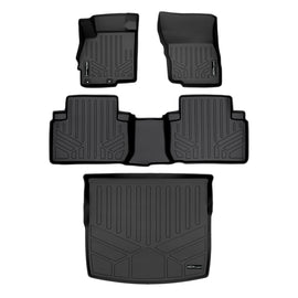 SMARTLINER Custom Fit Floor Mats 2 Rows and Cargo Liner Set Black Compatible With 2022-2023 Mitsubishi Eclipse Cross (SA0378/B0378/D0563)