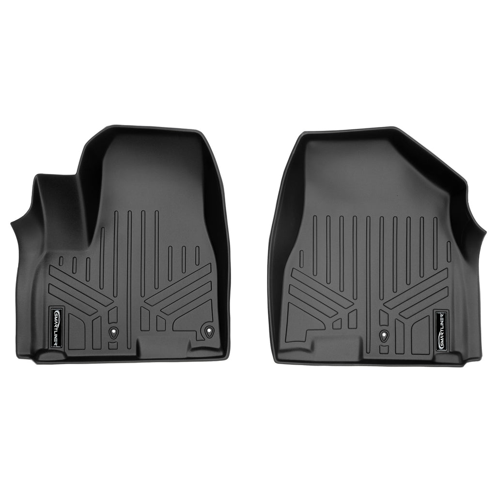 SMARTLINER Custom Fit Floor Mats 1st Row Liner Set Black Compatible With 2015-2021 Kia Sedona - All Models (SA0203)