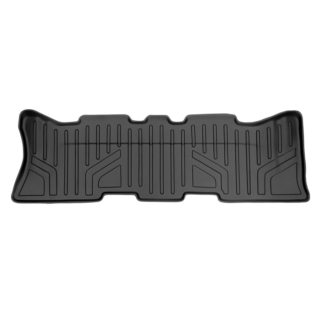 SMARTLINER Custom Fit Floor Mats 3rd Row Liner Black Compatible With 2013-2018 Hyundai Santa Fe with 3rd Row Seat / 2019 Santa Fe XL (SC0114)