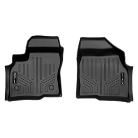SMARTLINER All Weather Custom Fit Black 1st Row Floor Mat Liner Set Compatible With 2022-2024 Chevrolet Bolt EUV (SA0673)