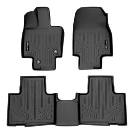 SMARTLINER Floor Mats 2 Row Liner Set Black Compatible With 2020-2022 Highlander (SA0500/B0500)