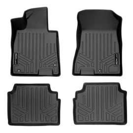 SMARTLINER Custom Fit Floor Mats 2 Row Liner Set Black Compatible With 2021-2023 Kia K5 (SA0491/B0551)