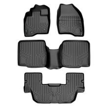 Load image into Gallery viewer, SMARTLINER Custom Fit Floor Mats 3 Row Liner Set Black Compatible With 2015-2016 Ford Explorer without 2nd Row Center Console (SA0161/B0082/C0082)