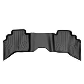 SMARTLINER Custom Fit Floor Mats 2nd Row Liner Black Compatible With 2002-2008 Dodge Ram 1500 Quad Cab / 2003-2009 2500/3500 Quad Cab (SB0182)