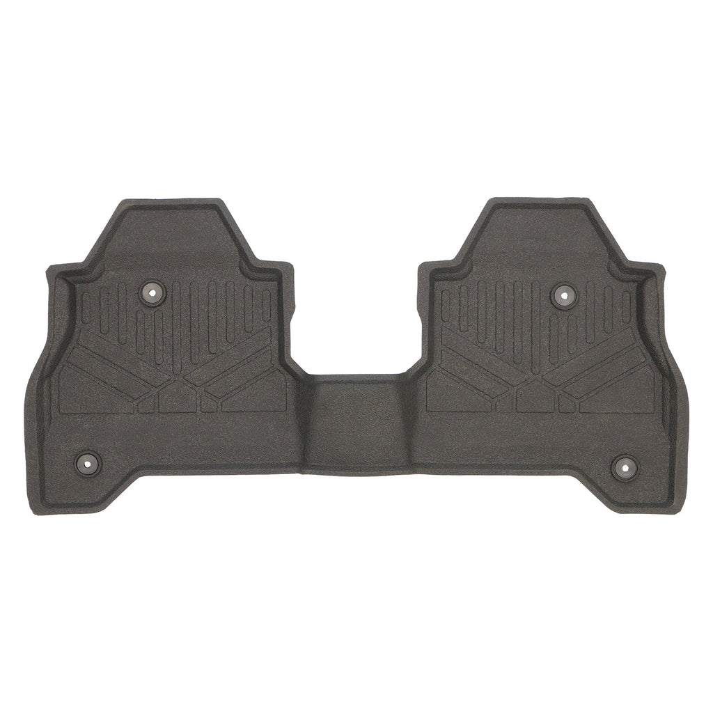 SMARTLINER Custom Fit Rubber Floor Mats 2nd Row Liner Black Compatible With 2020-2023 Jeep Gladiator (RB0459)