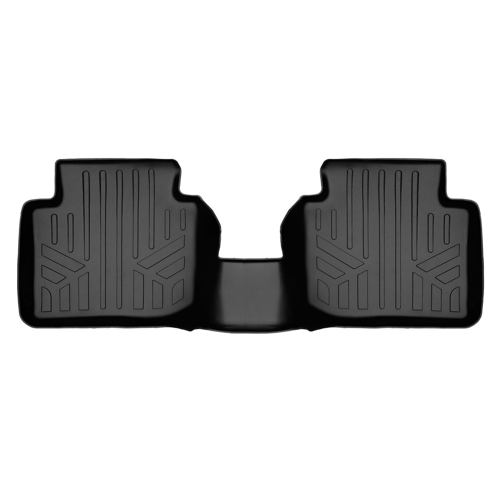 SMARTLINER All Weather Custom Fit Floor Mats 2nd Row Liner Black Compatible With 2023 Mazda CX-50 (SB0622)