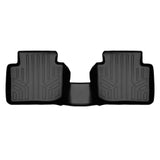 SMARTLINER All Weather Custom Fit Floor Mats 2nd Row Liner Black Compatible With 2023 Mazda CX-50 (SB0622)