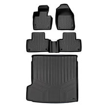 Load image into Gallery viewer, SMARTLINER Floor Mats 2 Rows and Cargo Liner Behind 2nd Row Set Black Compatible With 2016-2023 Volvo XC90 - No Plug-in Hybrid Models (SA0223/B0223/D0223)