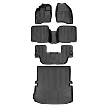 Load image into Gallery viewer, SMARTLINER Floor Mats 3 Rows and Cargo Liner Behind 2nd Row Set Black Compatible With 2015-2016 Explorer without 2nd Row Center Console (SA0161/B0082/C0082/D0082)