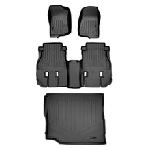 Load image into Gallery viewer, SMARTLINER Custom Fit Floor Mats 2 Rows and Cargo Liner Set Black Compatible With 2018-2021 Wrangler Unlimited JL With Rear Subwoofer (SA0316/B0316/D0414)