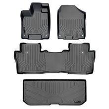 Load image into Gallery viewer, SMARTLINER Custom Fit Floor Mats 2 Rows and Cargo Liner Behind 3rd Row Set Grey Compatible With 2016-2022 Honda Pilot (SA2200/B2200/E2200)