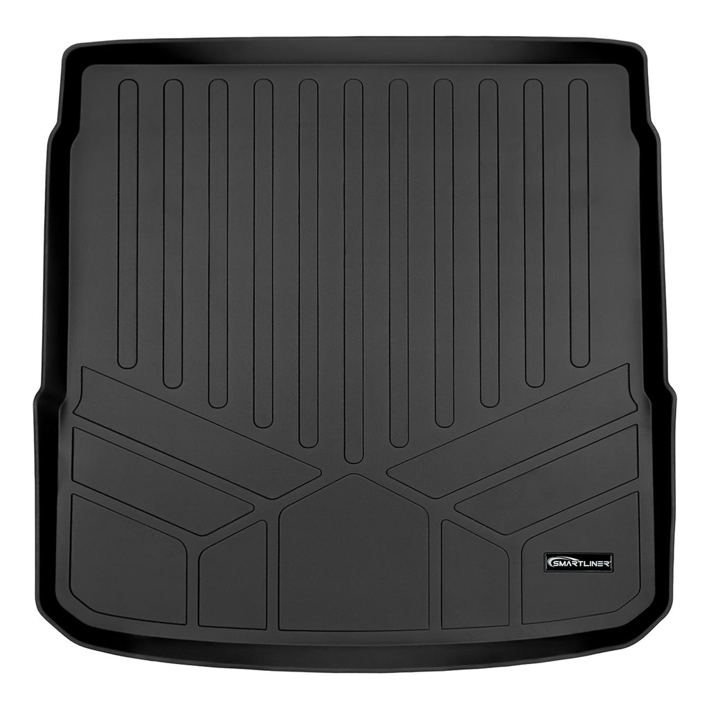 SMARTLINER Custom Fit All Weather Protection Black Cargo Liner behind the 2nd Row Seats Compatible With 2024-2025 Audi Q8 e-tron (SD0559-N3)