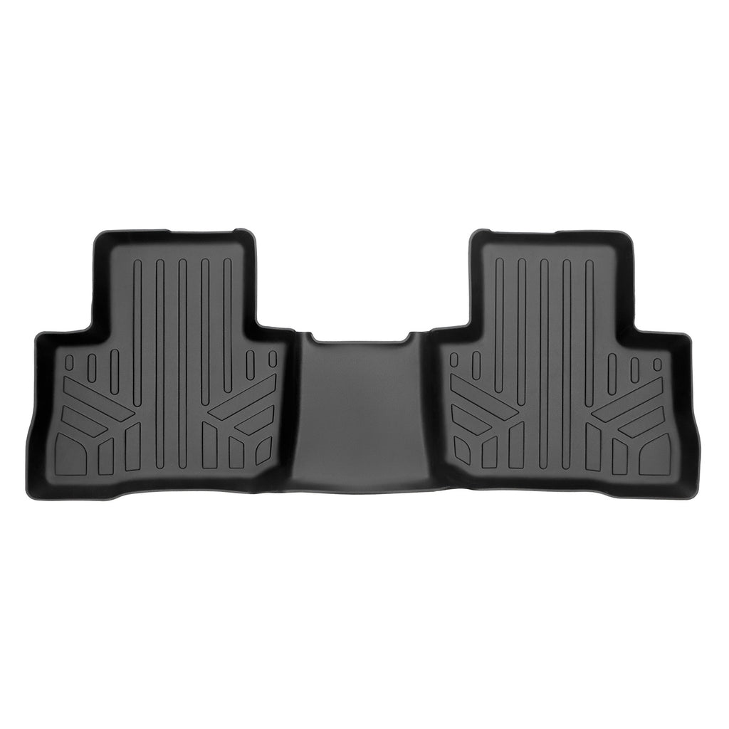 SMARTLINER Custom Fit All Weather 2nd Row Black Floor Mat Liner Set Compatible With 2021-2023 Toyota Venza (SB0537)