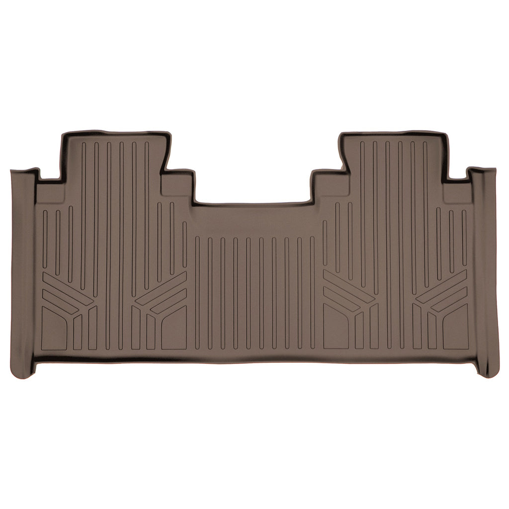 SMARTLINER Custom Fit Floor Mats 2nd Row Liner Tan Compatible With 2015-2022 Ford F-150 SuperCab with 1st Row Bench Seat (SB1199)