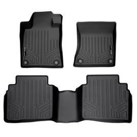 SMARTLINER Custom Fit All Weather Protection Black 2 Row Floor Liners Compatible With 2019-2025 Nissan Altima (SA0421/B0421)