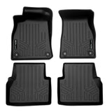 SMARTLINER Custom Fit All Weather Protection Black 2 Row Floor Liners Compatible With 2020-2025 Audi A6 Allroad (SA0557/B0557-N1)