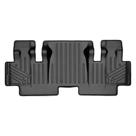 SMARTLINER Custom Fit Floor Mats 3rd Row Liner Black Compatible With 2014-2021 Transit Connect 2nd Row Bucket Seats W/Carpet Flooring (SC0478)